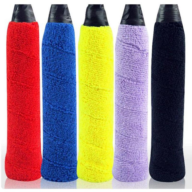 Yellow towel badminton hand glue